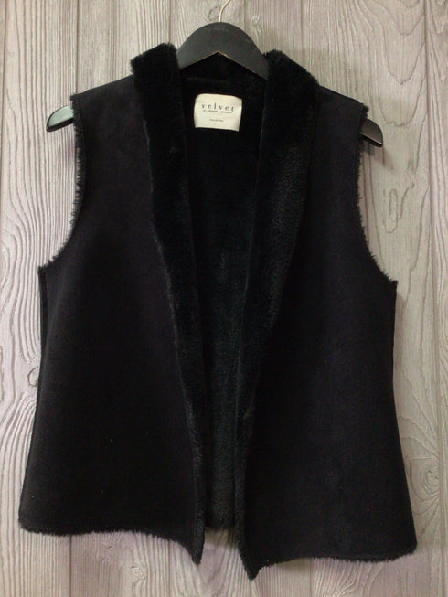 Velvet Faux Fur Vest Size X-Small